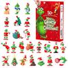 24PC Christmas Advent Calendar With 24 Little Doors Surprise Gift Home Decor