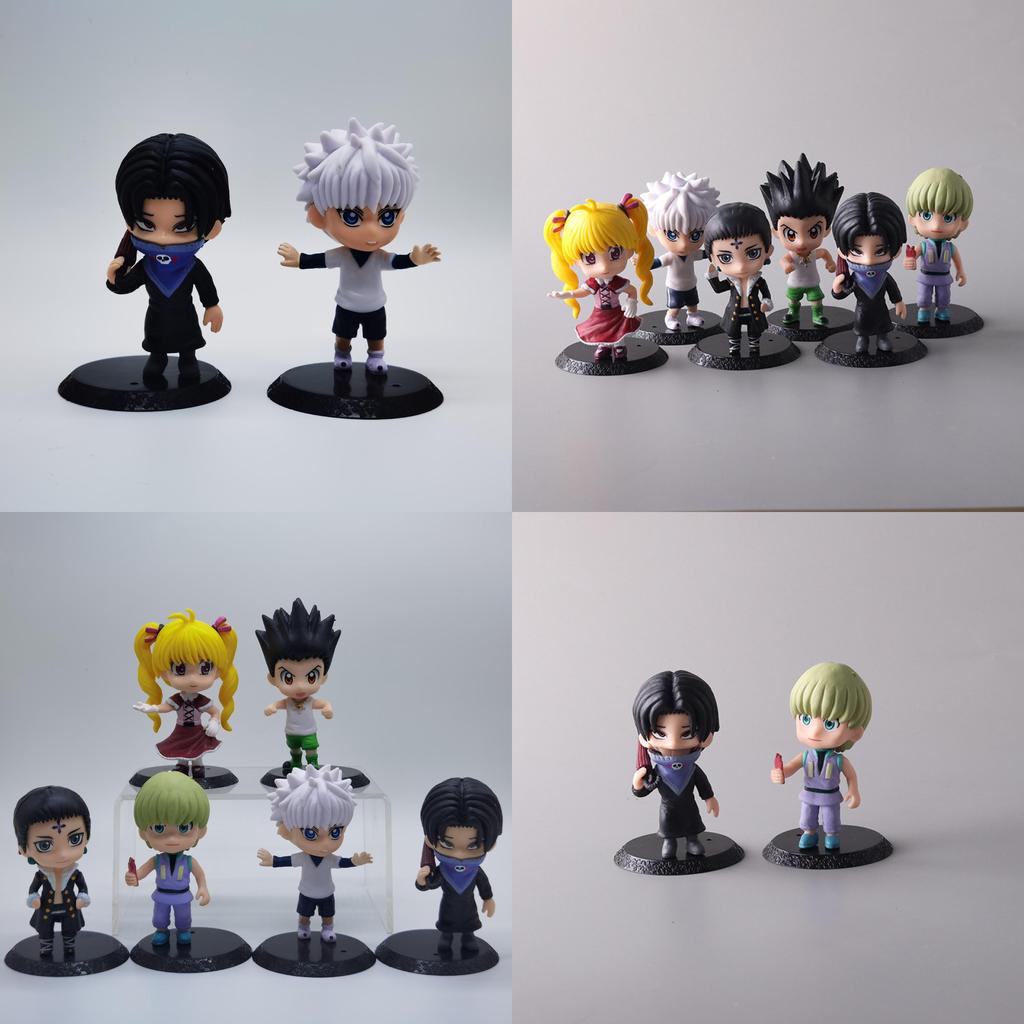 Stylish Q Version Hunter X Hunter Figures Crafted From Durable Plastic With Vibrant Hues
