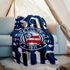 1PC Esporte Clube Bahia Design Printed Soft Flannel Blanket Throw for Adult Bedroom Living Room Sofa Camping Travel Fan gifts Christmas Gifts