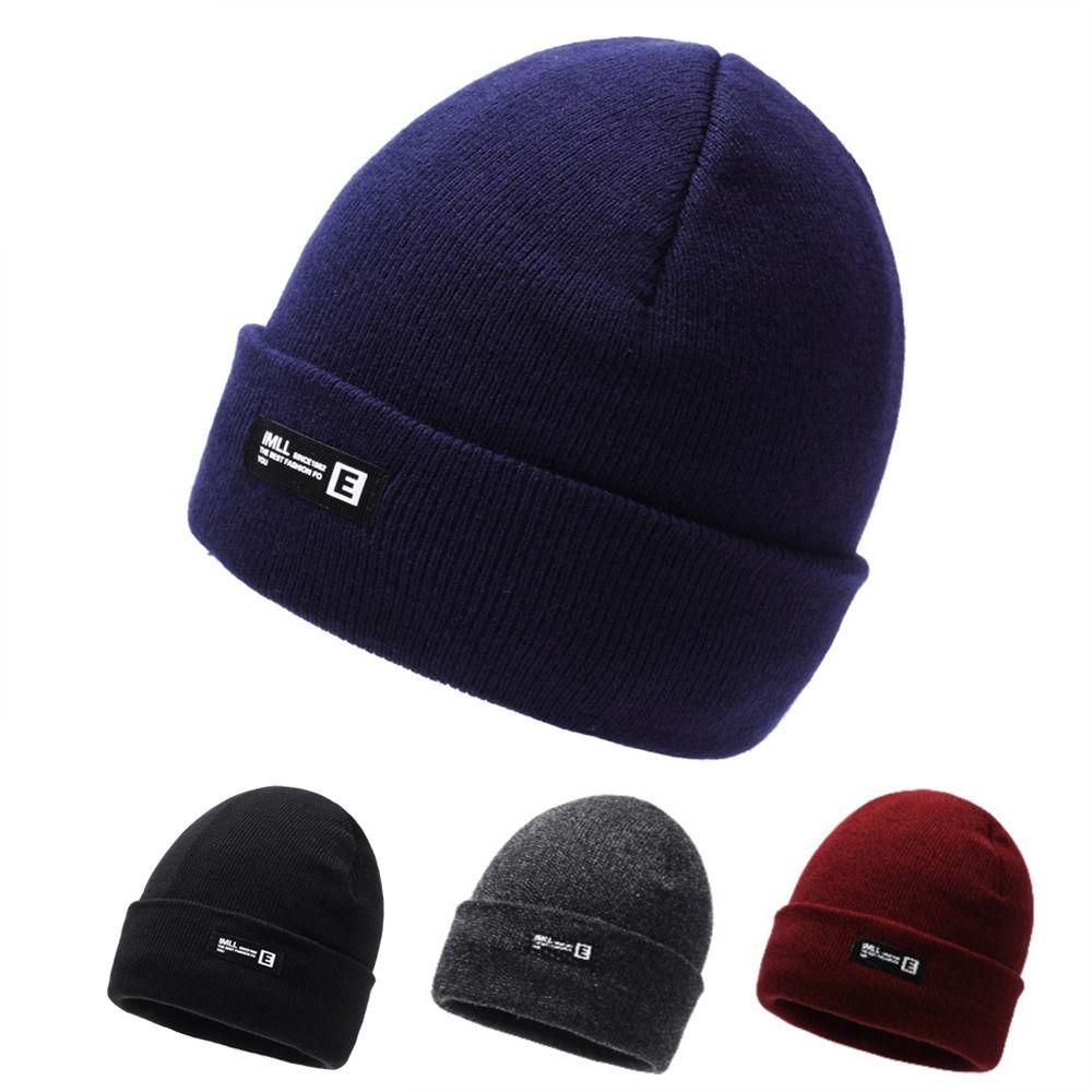 

Вітрозахисні капелюхи. Теплі захисні вуха. Повсякденна в’язана шапка для верхової їзди чорний