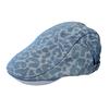 American retro new leopard print forward hat female spring and summer niche anti-wear beret show face small painter hat