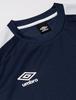 short game sweat quick UV club NVY XO [Umbro] T-shirt, soccer, futsal, sleeve, shirt, absorbing, drying, protection, activities, practice, training,