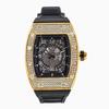 European and American Personality Full of Diamond Barrel Type Silica Gel Strap Quartz Men's Watch