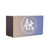 High-grade light luxury titanium-covered thermos cup female business gift box water cup gradual change color ribbon rope coffee cup