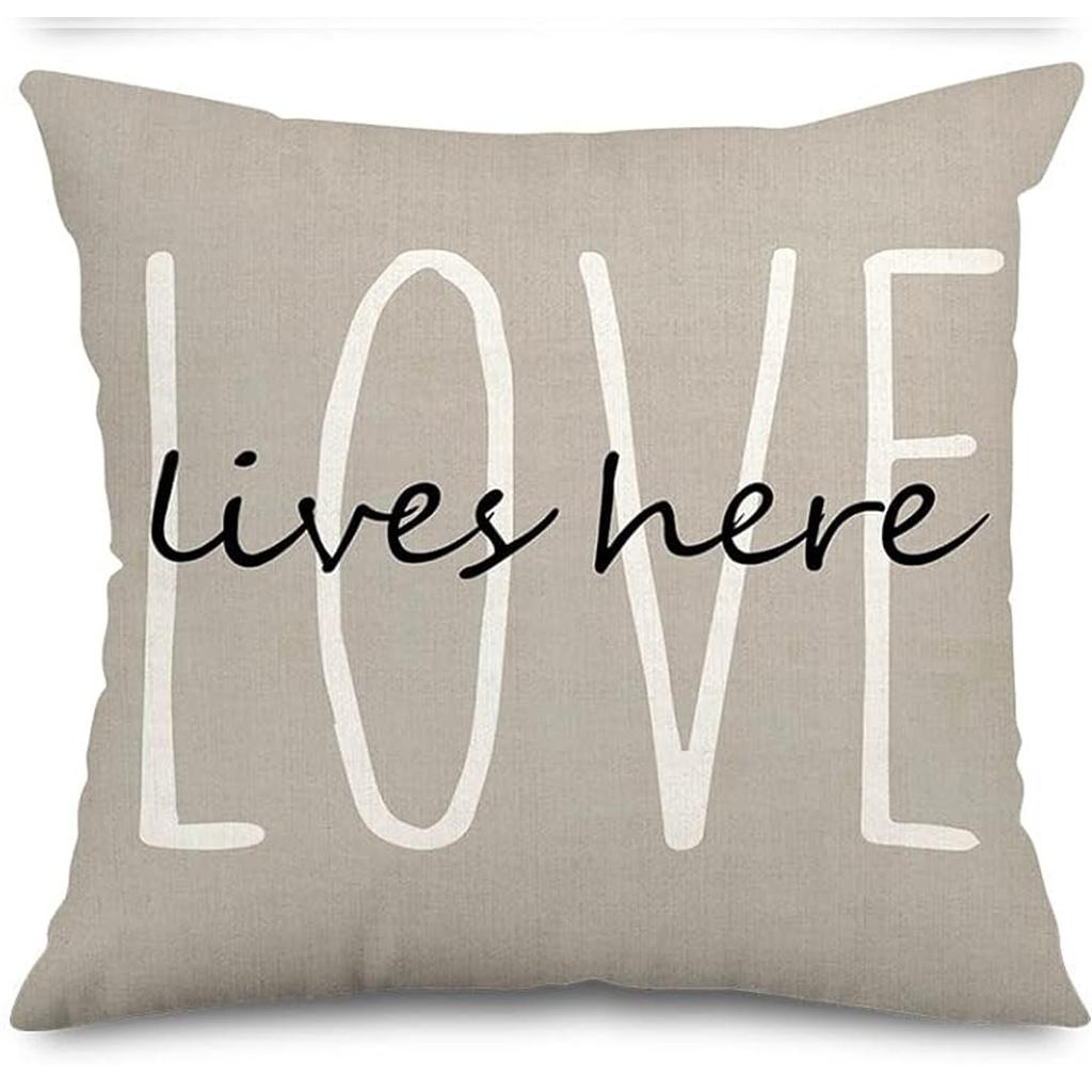 Flowers Daisy Tulip Printed Linen Pillow Case Home Living Room Sofa Bedroom Pillow Case