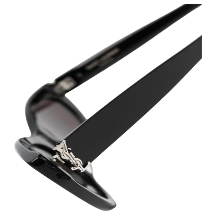 Saint Laurent Side Logo Acetate Cat Eye Sunglasses Unisex sunglasses Black SLM115001