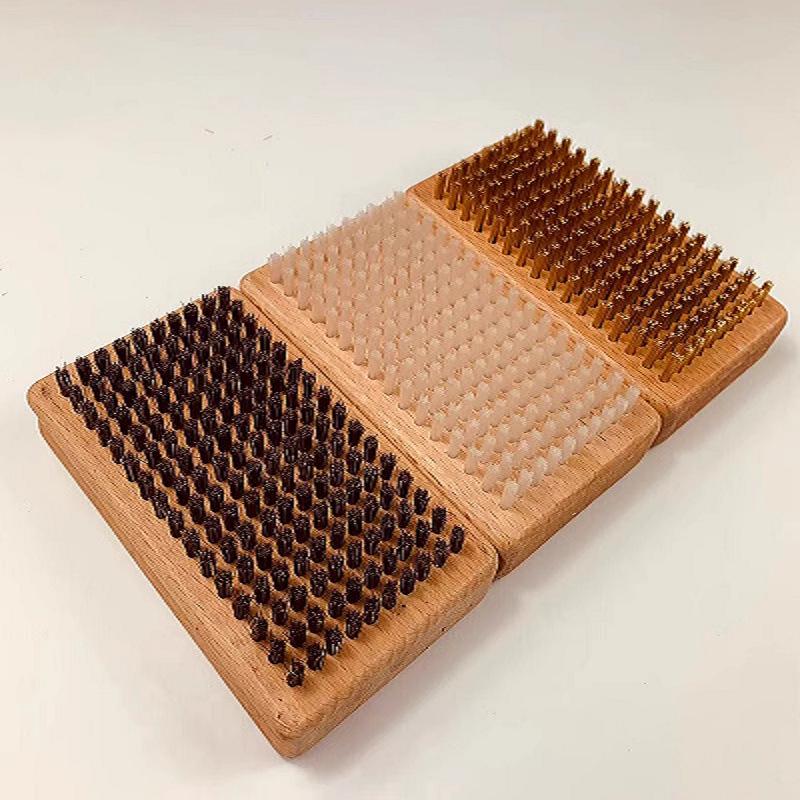 QSGYSY Ski Board Waxing and Polishing Brush - Nylon, Horsehair, Copper Wire Cleaners