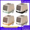Odor-Proof Top-Entry Cat Litter Box with Detachable Enclosure