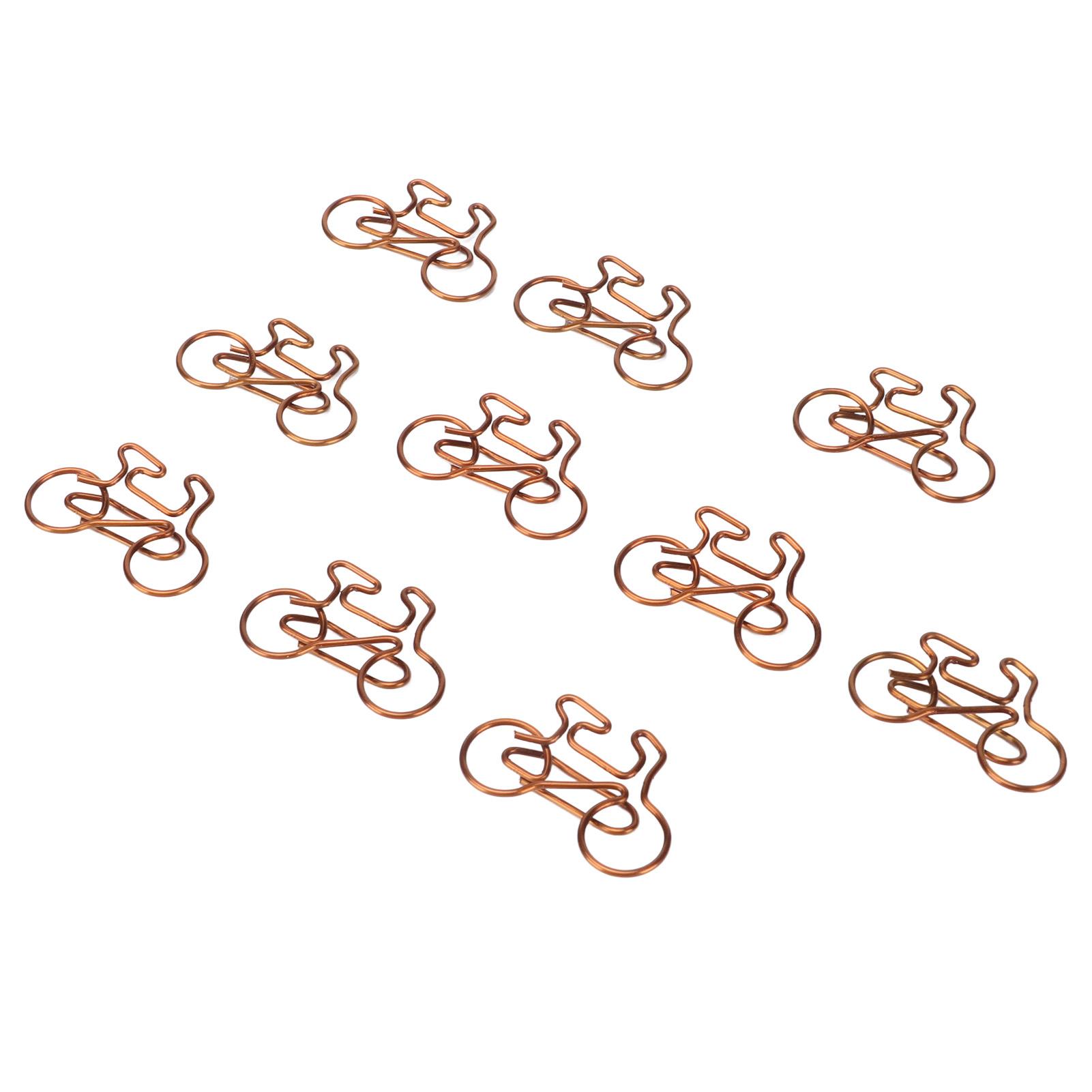 

100 шт. забавные скрепки в форме милых велосипедов для гальванического процесса, скрепки для офисов, дома, школы