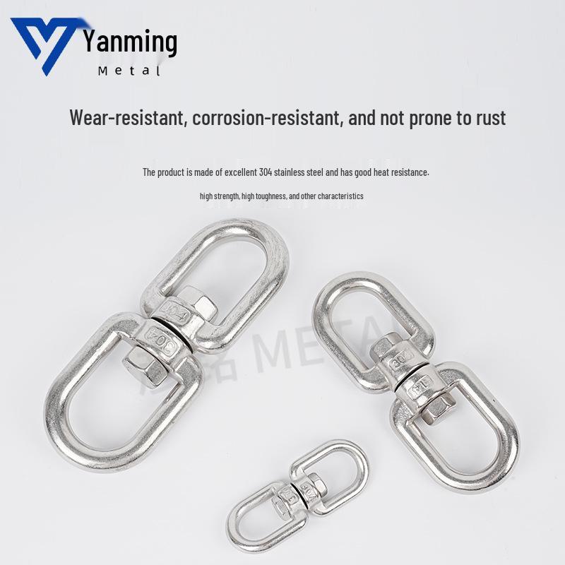 304 Stainless Steel 8-Shaped Snap Hook Knotting Chain Connector