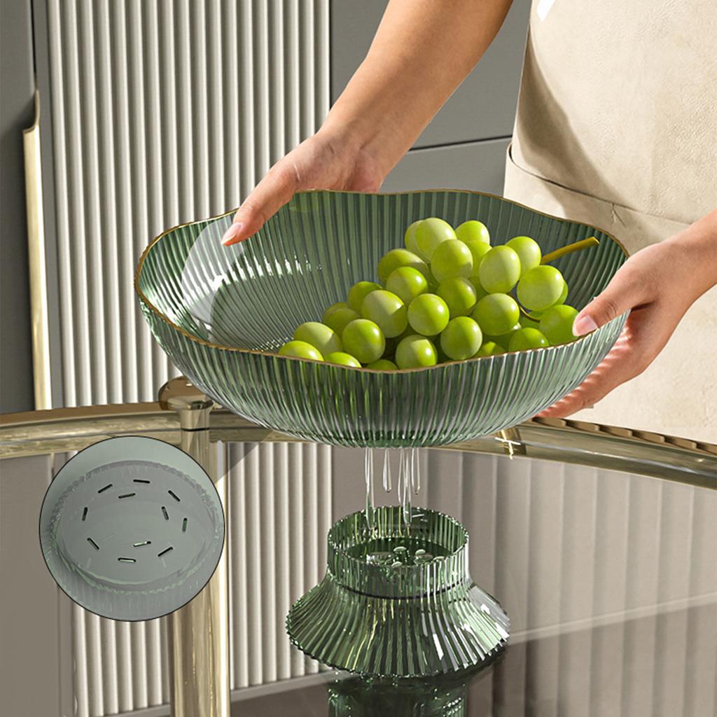 Light Luxury Simple Fruit Plate Snack Tray Candy Dried Fruit Dessert Display Stand for Home Living Room Coffee Table Decor