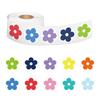 Colorful Flower Stickers: 500/Roll - Cute Rewards for Kids & Prizes