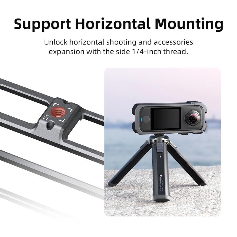 Quick Release Cage For X4 Air Action Camera Mount With Cold Shoe Full Protective Frame Case Accessories