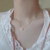 Moon & Star 14K Gold Plated S925 Silver Pendant Necklace