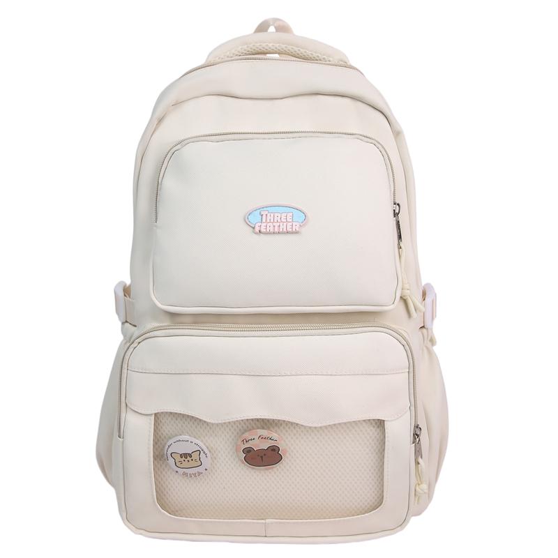 Color Block Student Schoolbag Women's Large Capacity Backpack Computer Bag