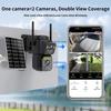 OKAM PRO Bezpečnostní solární kamera Duální objektiv HD 10MP 4G SIM kamera PIR detekce pohybu Obousměrný interkom Noční vidění Venkovní kamera