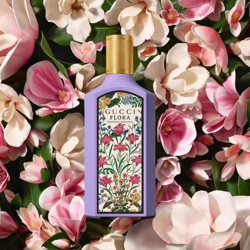 Gucci Perfume Set Dreamy Mulan Gold Tube Lipstick Color Velvet Two-piece Set: Qimeng Mulan Fragrance for Women 50ml + Velvet Mist Lipstick #217 3.5g
