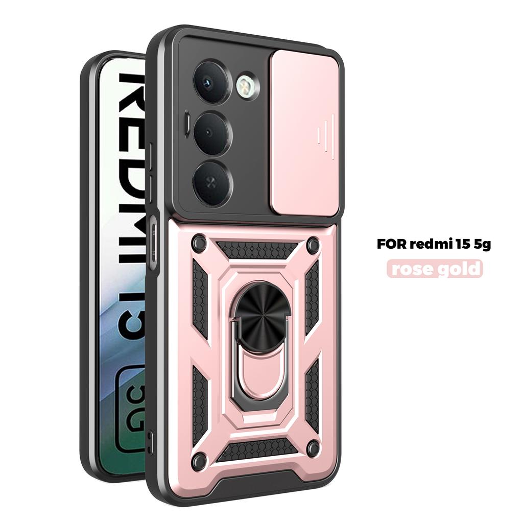 For Remi15C A5 171mm Armored Protective Shell With Magnetic Ring For Redmi 15 13 14C 13C Phone Case With Camera Protection