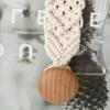 Hand-woven Door Drawers Closet Handles Beech Wood Cotton Rope Konbs Homestay Hotel Home Decoration Easy Installation