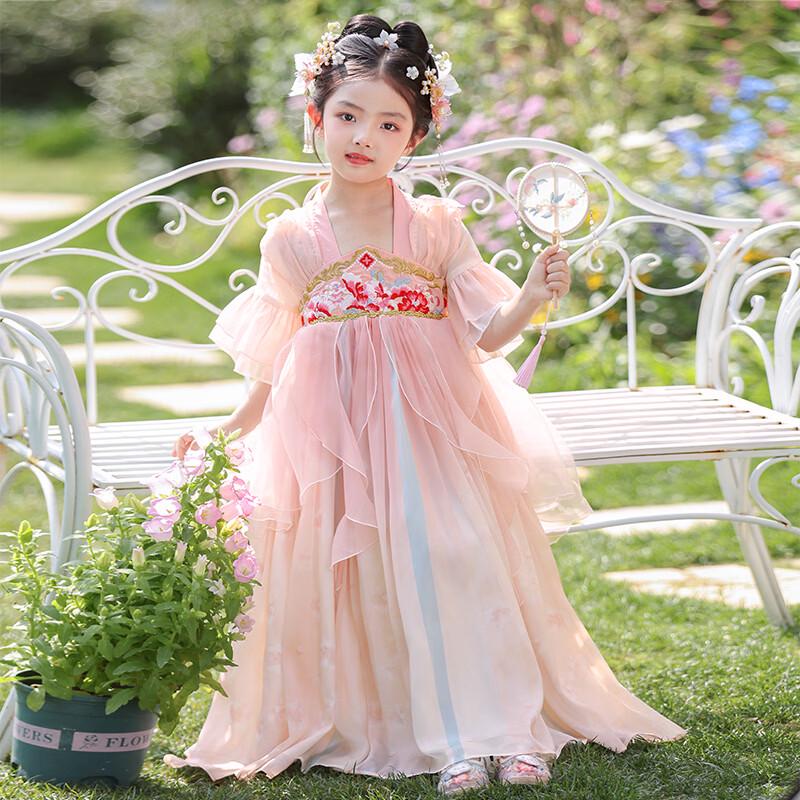 Anneyol Girls' Summer Hanfu Princess Dress