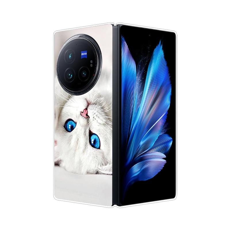 Per VIVO X Fold 3 Pro XFold 3 X Fold 2 Plus Custodia Cover Posteriore Rigida in PC Effetto Marmo Per Vivo X Fold3 Pro Fold2 Guscio Telefono Copertura Completa