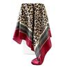 Artificial Silk Scarf 90cm Women's New Arrival Headscarf Satin Square Scarf Leopard Print Shawl