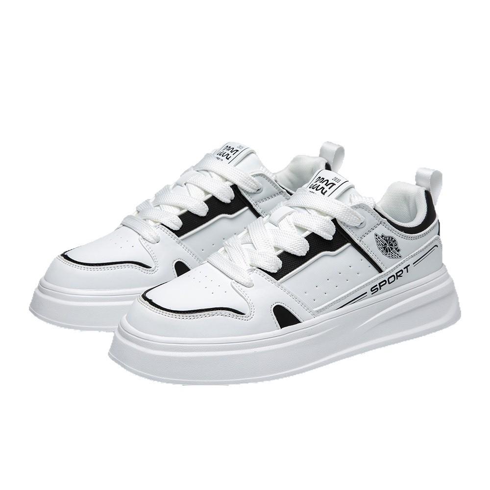 Men's board shoes new early spring and autumn white shoes thick sole breathable light fashion trend versatile running casual shoes men