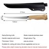 Stainless Steel Fishing Knife Sushi Knife Kitchen Fruit Vegetable Cutting Knives with Knife Cover