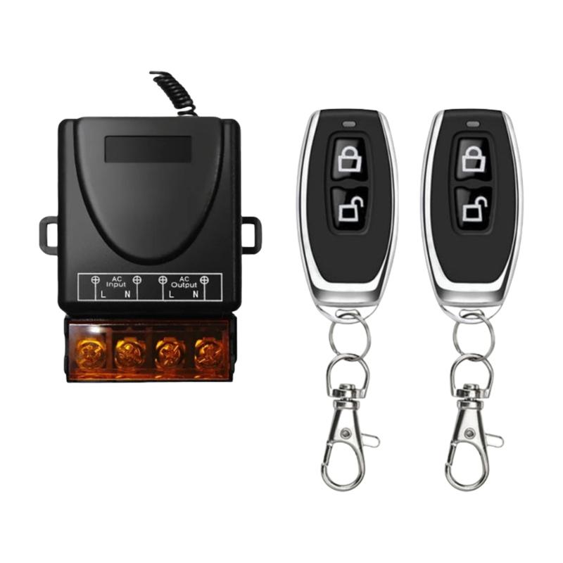 High Power 30A Relays Receiver with Remote for AC220V Electrical Systems Home Automation and Industrial Applications