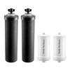Water Filters Replacement, Purification Elements, Replacement Filters, Gravity Water Filter System, Compatible with Most Brands, Pack of 4 (2