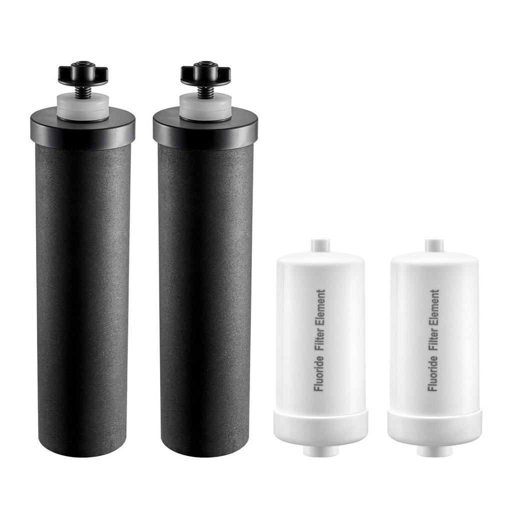 Water Filters Replacement, Purification Elements, Replacement Filters, Gravity Water Filter System, Compatible with Most Brands, Pack of 4 (2