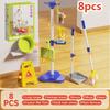 Reinigungsspielzeug-Set für Kinder Kleinkinder Mini-Besen Kehrschaufel Wischmopp Rollenspiel Haushaltspflege Zubehör-Sets Montessori Spielzeug Mädchen Junge Geschenke