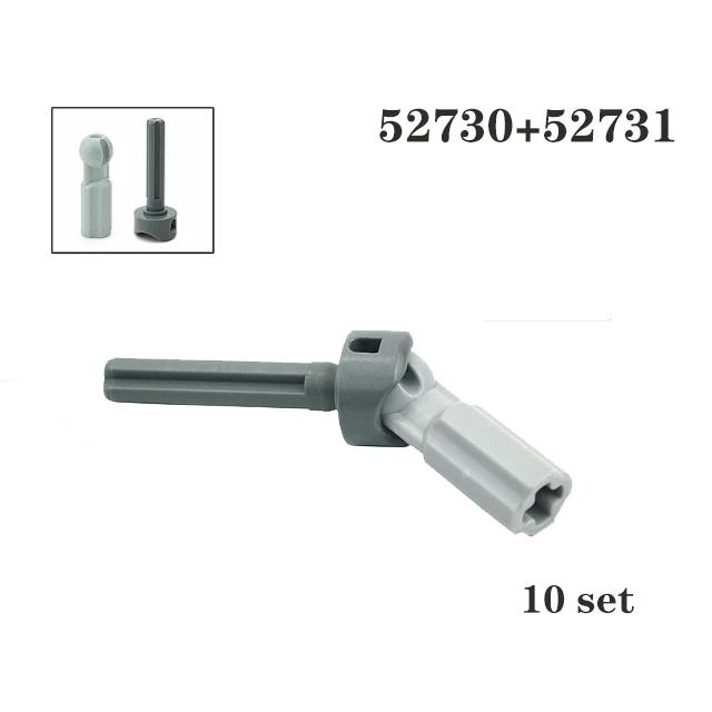 MOC Technical Gear Axle Bricks Parts Worm Rack Conector Train Car Crane Model Technical CROSS Axle Building Blocks Bricks Toys