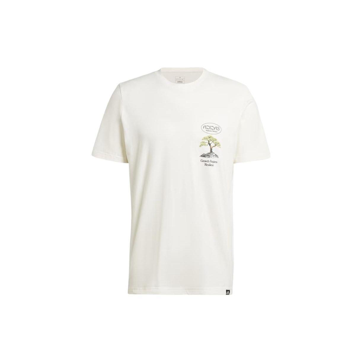 

Adidas Growth Graphic Short Sleeve T-Shirt Casual Streetwear Tops For Men Off White IM8265 XL