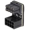 Power Adapter 8Pin Good Electrical Conductivity 180 Degree Steering Connector for Computer Graphics Card