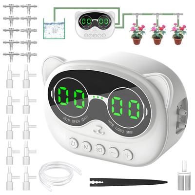 Intelligentes automatisches Bewässerungssystem, Pflanzenbewässerer für 10 Topfpflanzen, 1000 ml Durchfluss, wasserdicht, DIY-Tropf