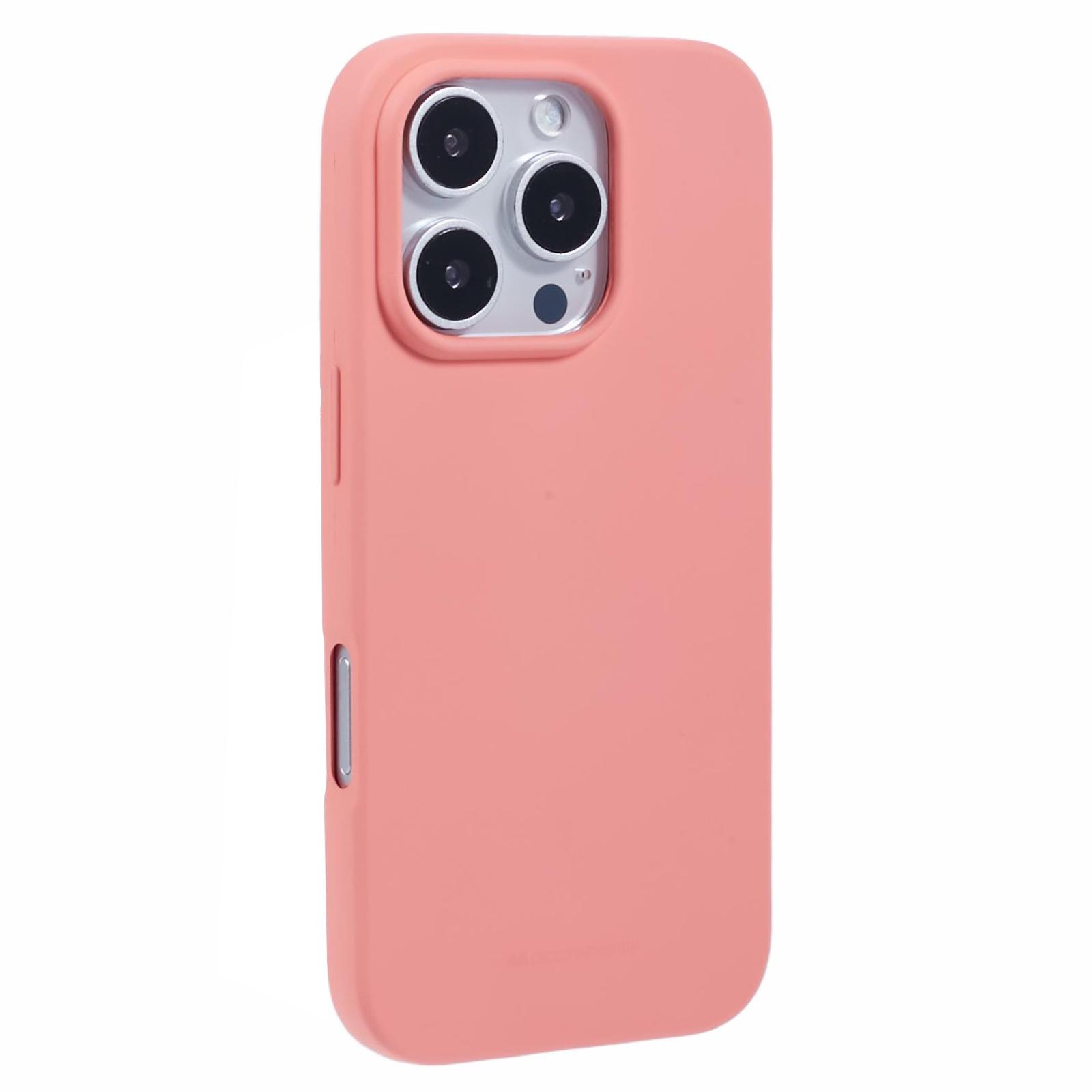 

MERCURY GOOSPERY SOFT FEELING Series for iPhone 16 Pro Max Case Matte Finish TPU Phone Cover Pink