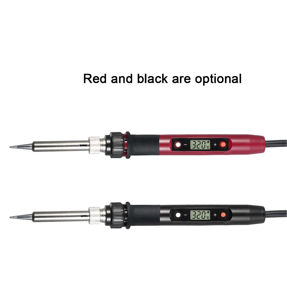 80W Professional LCD Digital Temperature Adjustable Electric Soldering Iron Tool   free Mini Soldering Station