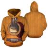 Men Hoodie Guitar Instrument 3D Printed Graphic Pullover Spring Autumn Fashion Harajuku Long Sleeve Streetwear Men Tops
