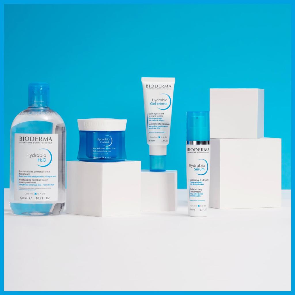 Bioderma Hydrabio Crema Idratante 50mL Crema per Pelli Secche Alcool Etilico Leggermente [Prodotto Autentico] - (Pelle Sensibile, Senza Coloranti e Senza Parabeni,