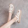Summer Thick Bottom Baotou Breathable Hollow Sandals for Women