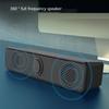 Mini Sound Bar USB Powered Sound Bar Speaker for Computer Desktop Laptops PC, Black