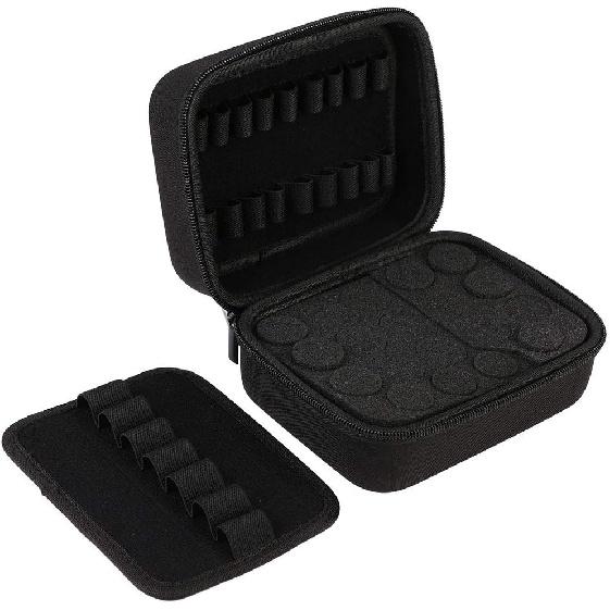 Essential Oil Carrying Case, Double Layer Oil Bag, Eva Storage, Portable Carry Case Bottle Holder Organizer Hand Bag