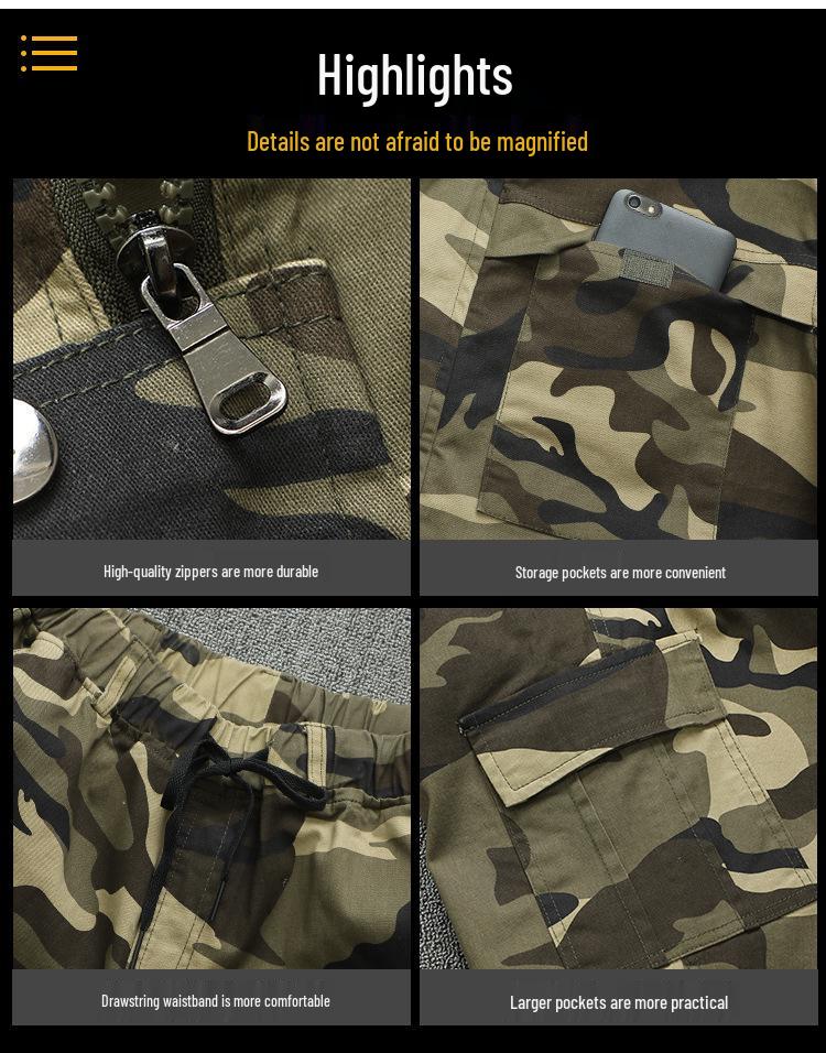 Camouflage Long Sleeve Workwear Suit for Welding & Auto Repair