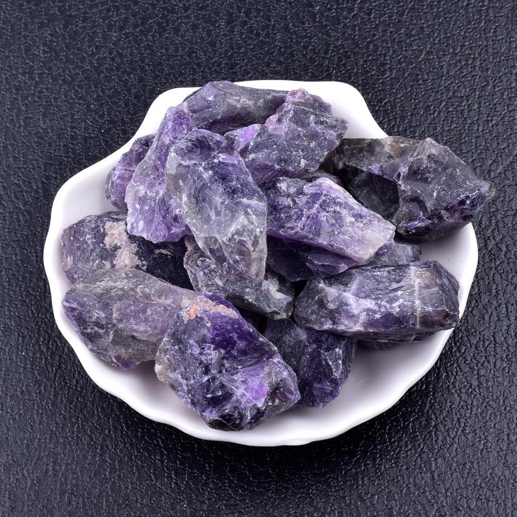 Large Natural Raw Pink Crystal and Amethyst Aromatherapy Home Decor Stones