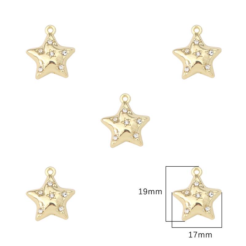 Enchanting Silver Tulip Hexagram Bow Star Rose Pendant for DIY Beading