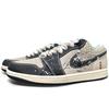 Jordan Air Jordan 1 Slip Resistant Slip Resistant Low Top Vintage Basketball Shoes Men's Ecru HQ3437-101(Team501-)