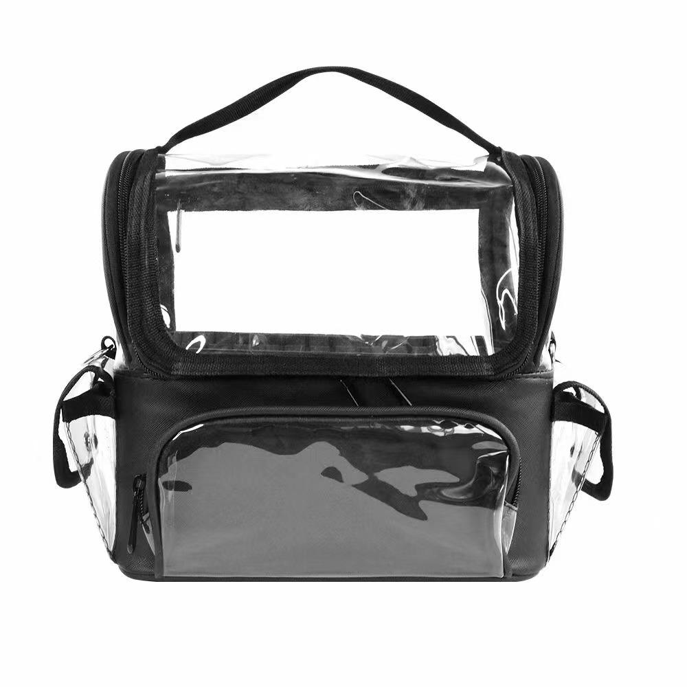 

New Profession Makeup Case Fashion Beautician Cosmetics Organizer Tool Storage Box Suitcase for Women Large Capacity Make Up Bag чёрный