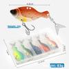 Shark-Hunting Bass Lures | 5-Piece Pack Zinc Alloy Vib-Style Spinnerbaits Long-Cast Jigging Artificial Lures
