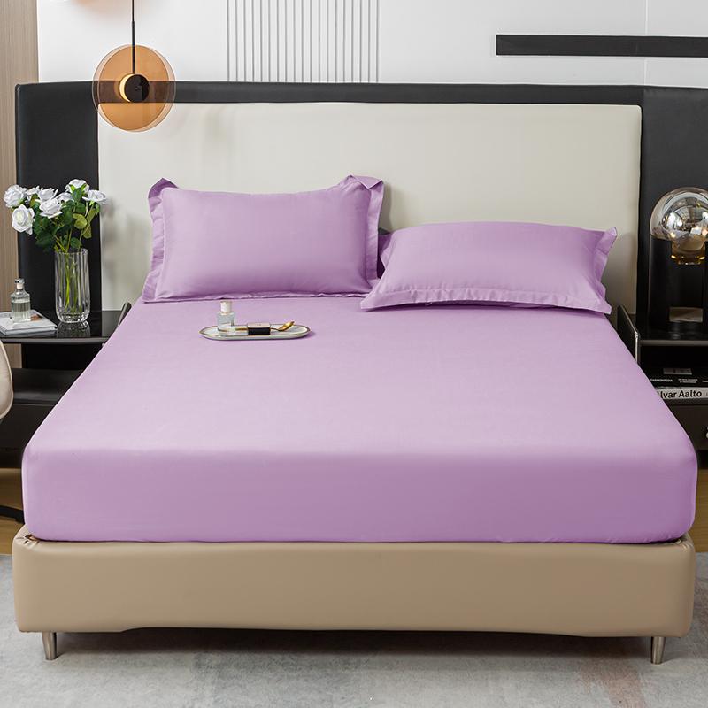 Black Fitted Sheet Home Bed Linen 90x200 Bed Cover with Elastic Band tampa de colchão Double Bedsheet(Pillowcase Need Order)